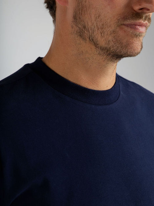 Respect t-shirt hi donkerblauw