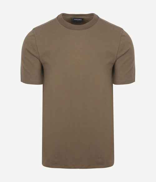 Suitable respect t-shirt hi taupe