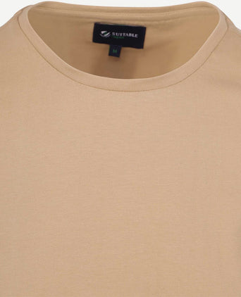 Suitable respect t-shirt Jim beige