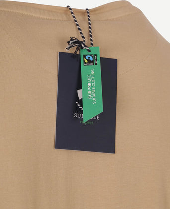 Suitable respect t-shirt Jim beige