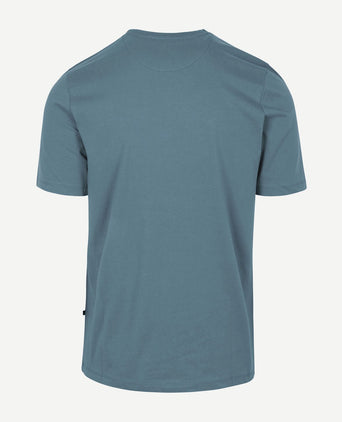 Respect t-shirt Jim blauw