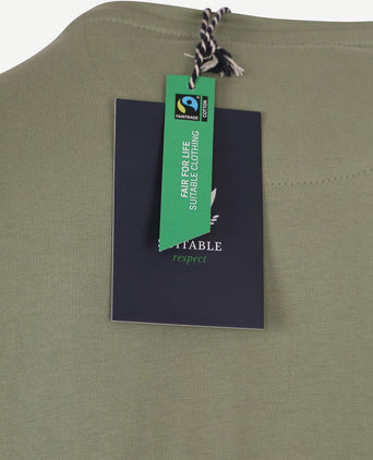 Suitable respect t-shirt Jim groen