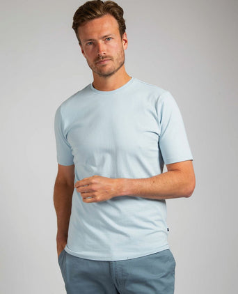 Respect t-shirt Jim lichtblauw