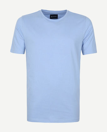 Respect t-shirt Jim lichtblauw