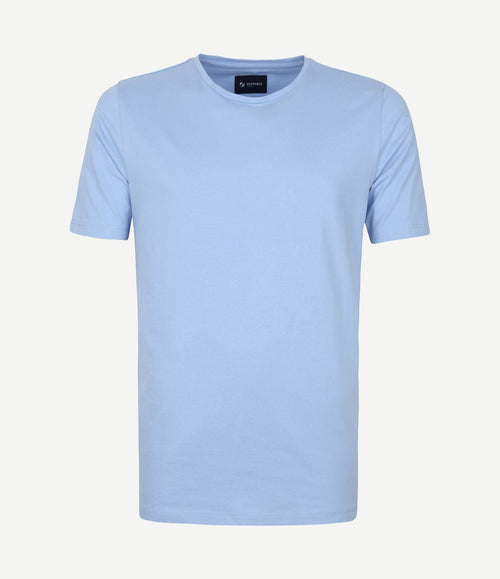 Respect t-shirt Jim lichtblauw