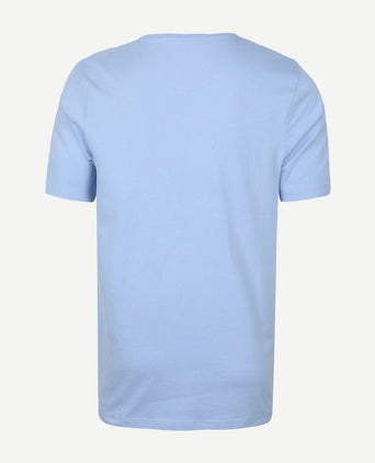 Respect t-shirt Jim lichtblauw
