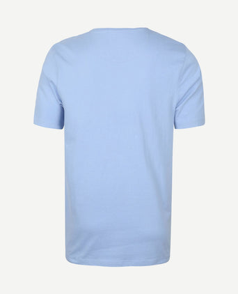 Respect t-shirt Jim lichtblauw