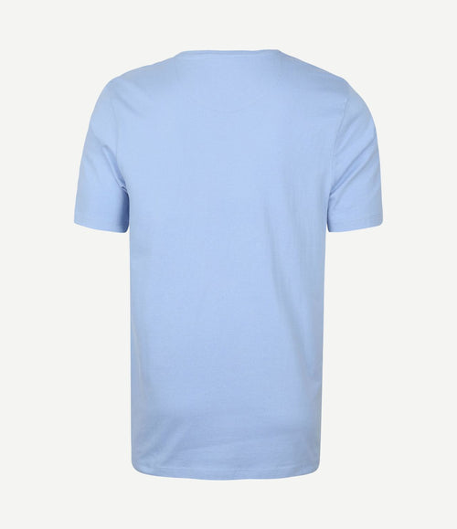Respect t-shirt Jim lichtblauw