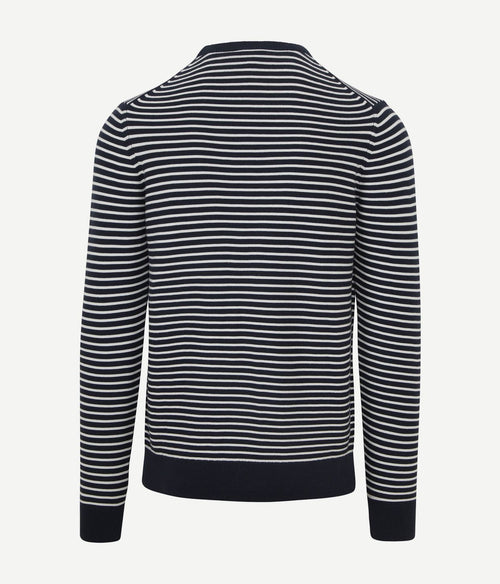 Suitable respect trui otto blauw streep | Regular-fit