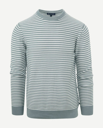 Suitable respect trui otto groen streep | Regular-fit