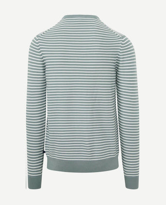 Suitable respect trui otto groen streep | Regular-fit