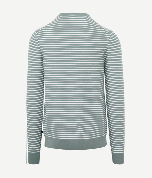 Suitable respect trui otto groen streep | Regular-fit