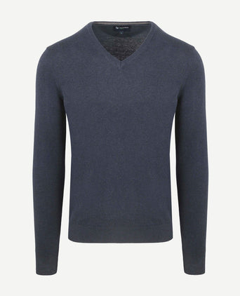 Suitable respect vinir pullover melange donkerblauw