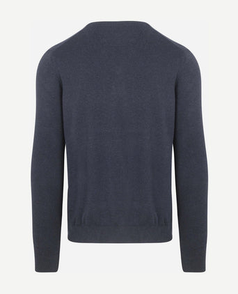 Suitable respect vinir pullover melange donkerblauw