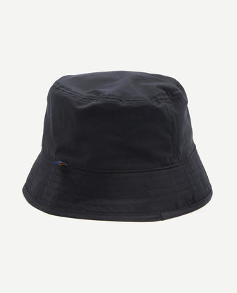 Reversible bucket hat donkerblauw oranje