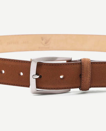 Riem suede cognac 307