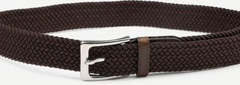 Geweven riem bruin