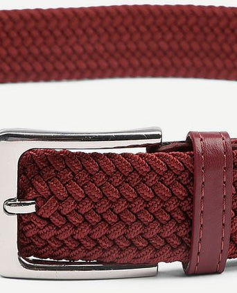 Geweven riem bordeaux