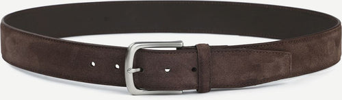 Riem suède leer bruin