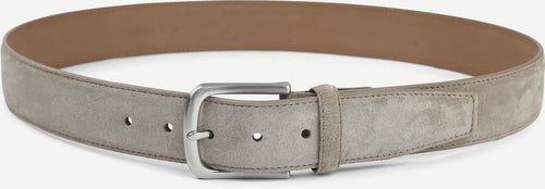 Riem suède leer taupe
