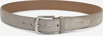 Riem suède leer taupe