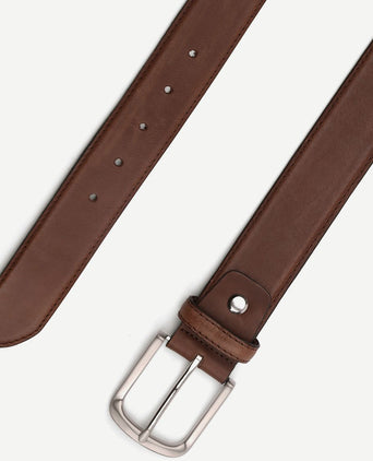 Suitable riem casual donkerbruin