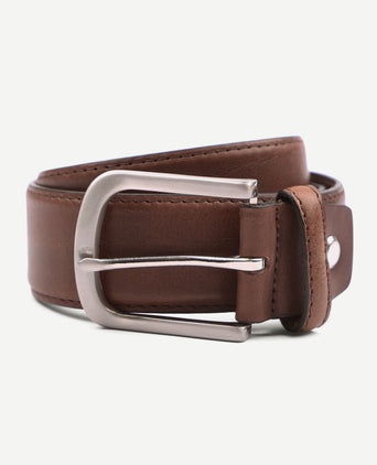 Suitable riem casual donkerbruin
