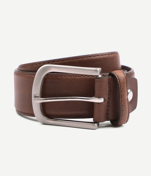 Suitable riem casual donkerbruin