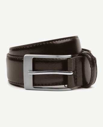 Suitable riem donkerbruin leer 023