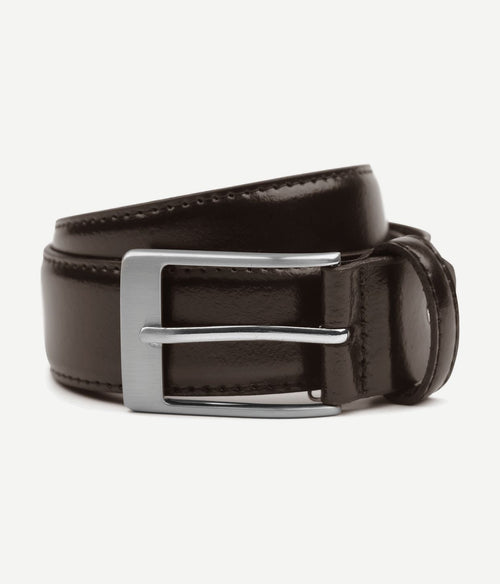 Suitable riem donkerbruin leer 023