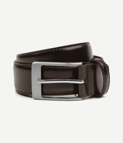 Riem donkerbruin leer 023