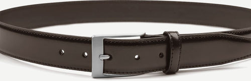 Suitable riem donkerbruin leer 023