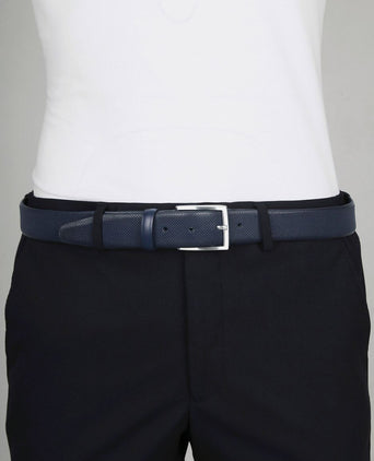 Suitable riem leer blauw