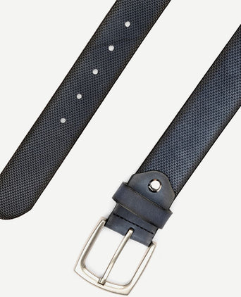 Suitable riem leer blauw