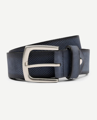Suitable riem leer blauw