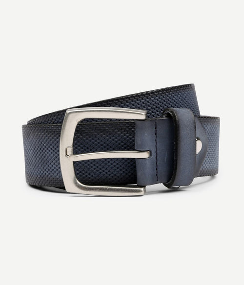 Suitable riem leer blauw