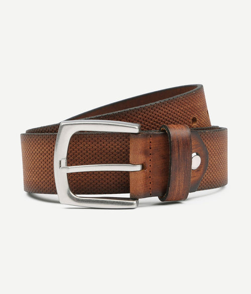Riem leer cognac bruin