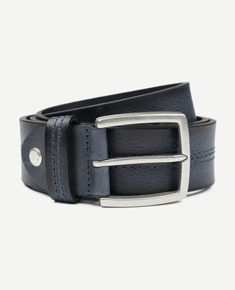 Riem leer donkerblauw