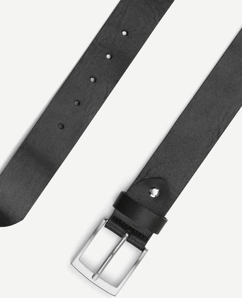 Suitable riem leer zwart 010