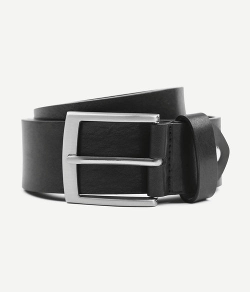 Suitable riem leer zwart 010