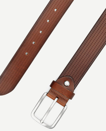 Suitable riem structuur leer bruin