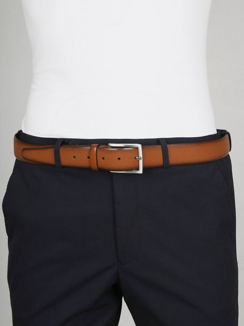 Suitable riem structuur leer bruin