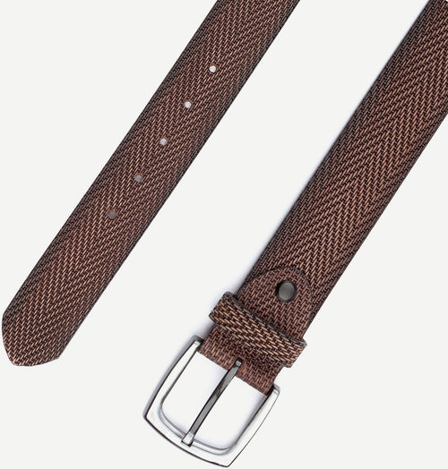 Suitable riem structuur leer bruin