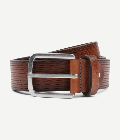 Suitable riem structuur leer bruin