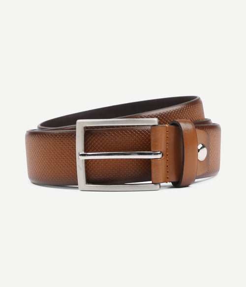 Suitable riem structuur leer bruin
