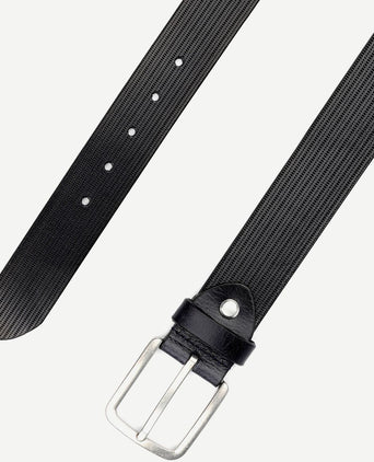 Suitable riem structuur leer donkerblauw