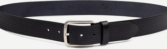 Suitable riem structuur leer donkerblauw