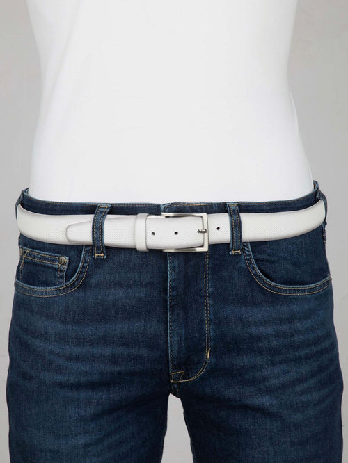 Suitable riem structuur leer wit