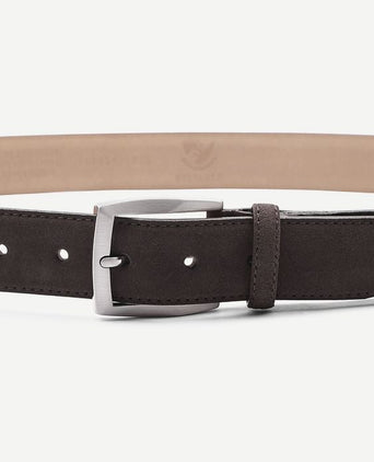 Suitable riem suede bruin 308