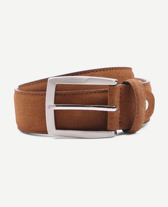 Riem suede cognac 307